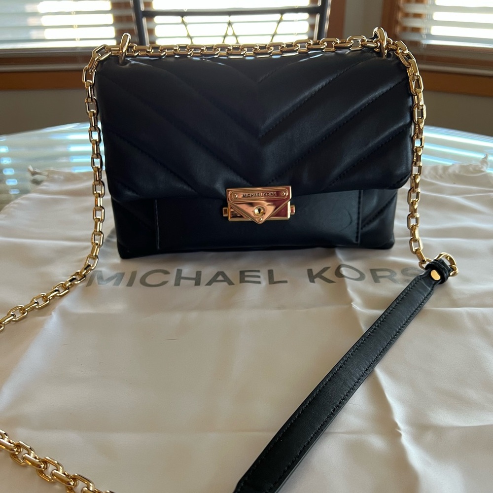 Michael Kors quilted leather crossbody shoulder bag